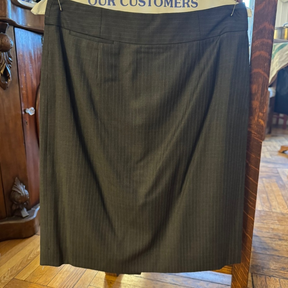 Pencil Pinstripe Skirt Super 120s (includes pants and blazer for complete suit)